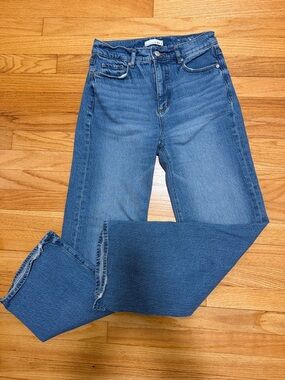 LOFT Women’s Blue High-Rise Wide leg Jeans